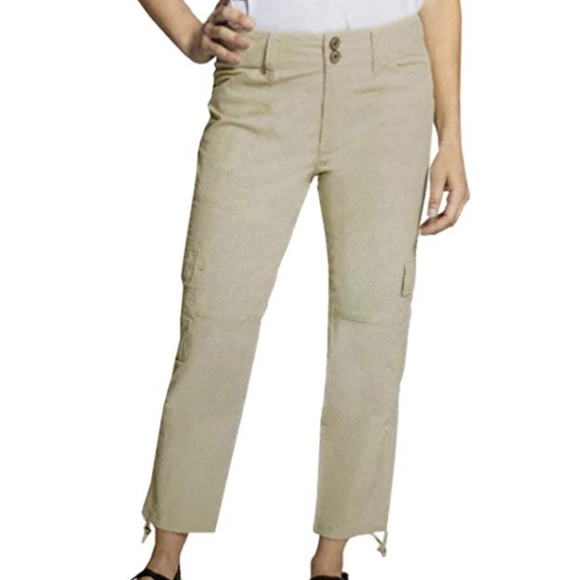 Blossom & Clover Ladies' Cargo Ankle Pants SAND - Picture 3 of 4